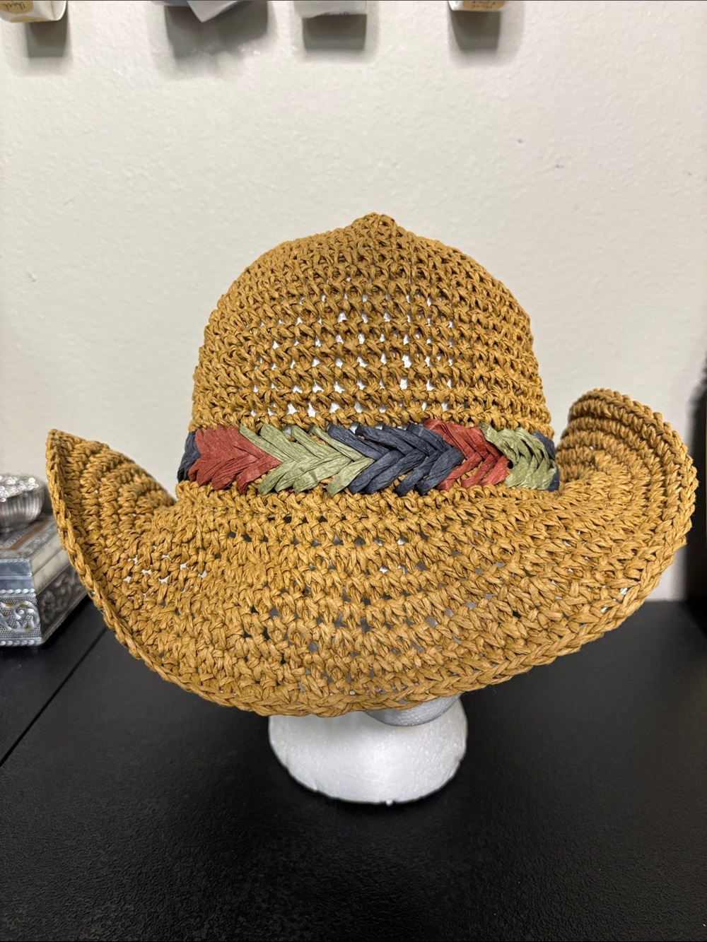 Women’s Marcus Adler Braided Band Straw Sun Hat One Size Beach Resort